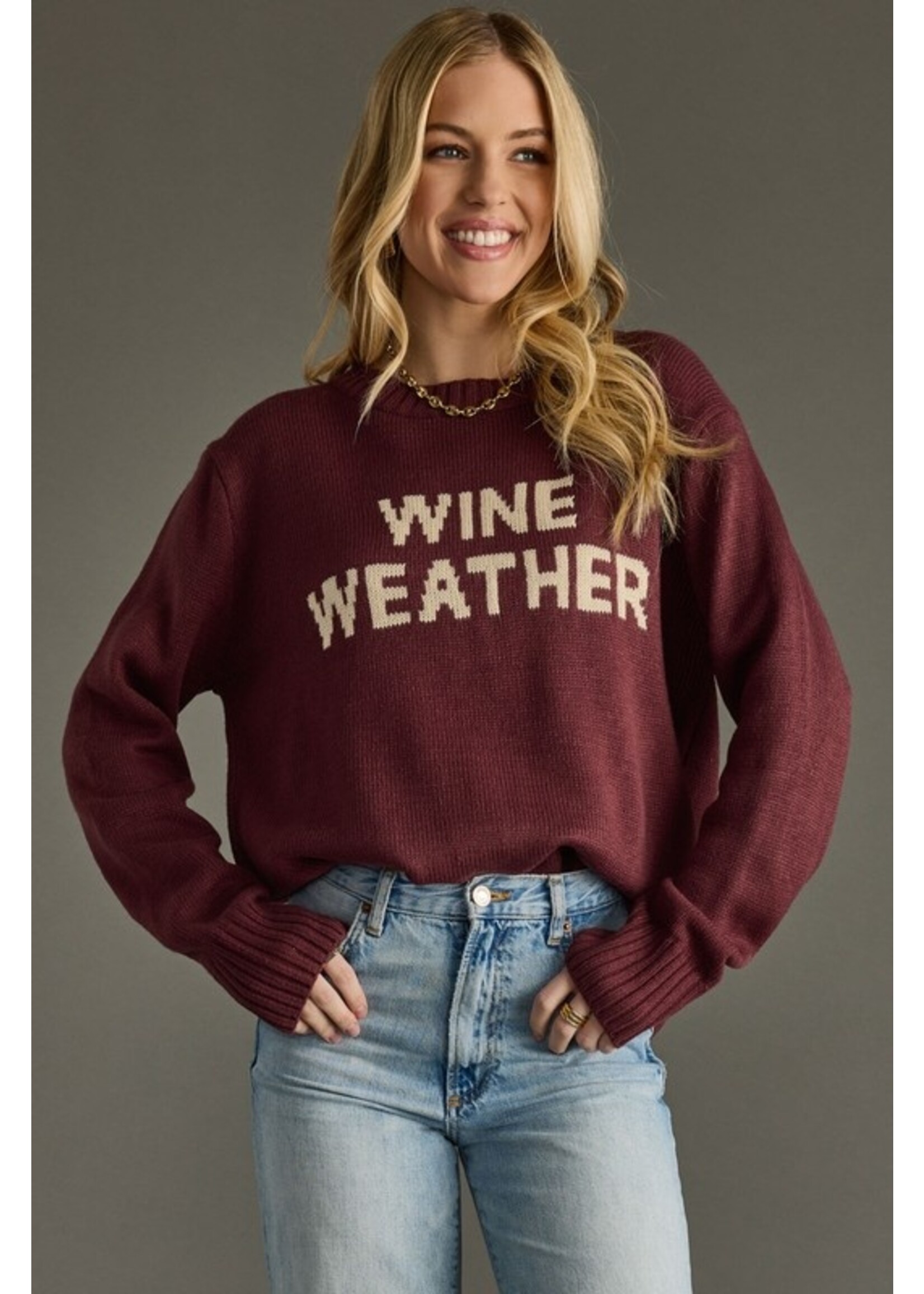 Panache Apparel Co. Wine Weather Sweater