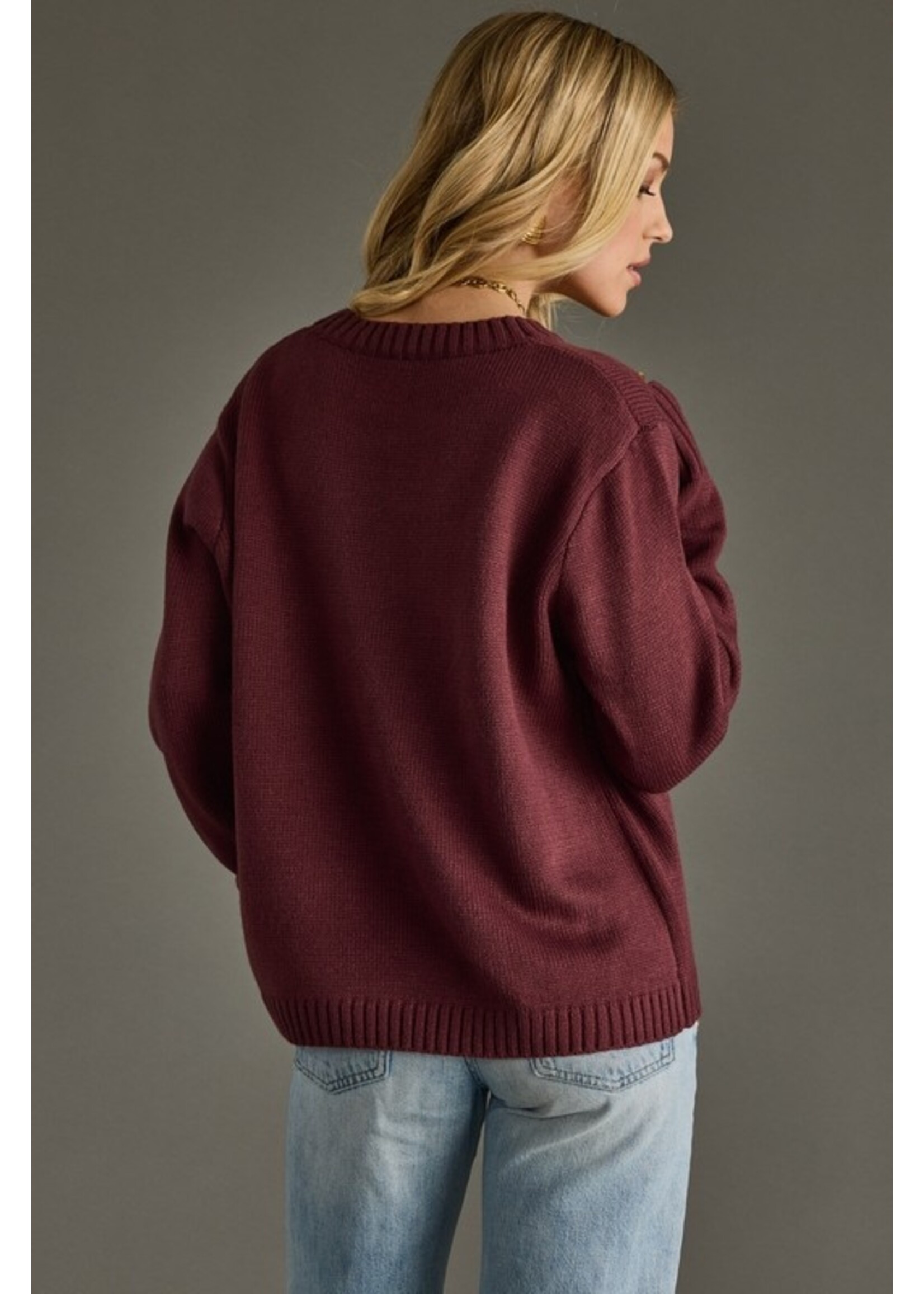 Panache Apparel Co. Wine Weather Sweater