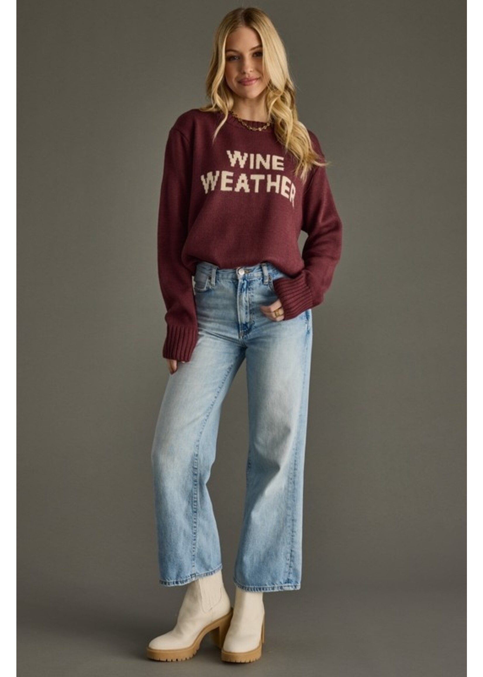 Panache Apparel Co. Wine Weather Sweater