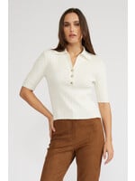 Callan Knit Sweater Top Cream