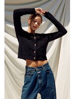 Refined Knitted Cardigan Black