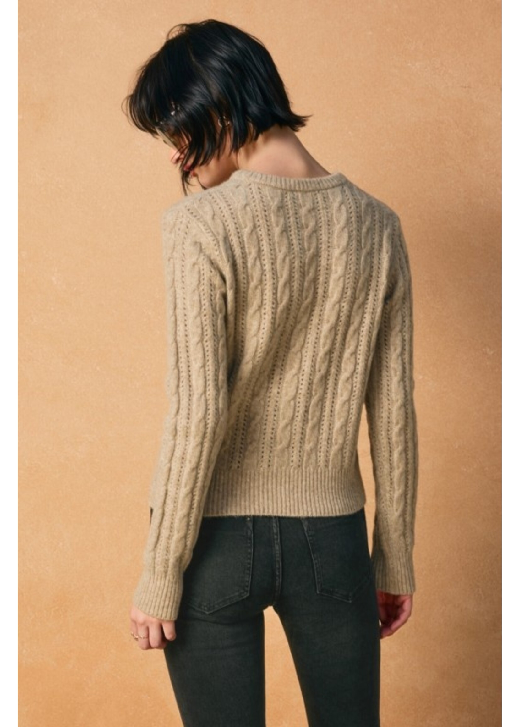 Cable Knit Basic Sweater