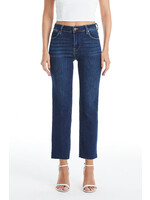 Emma Mid Rise Straight Dark Blue