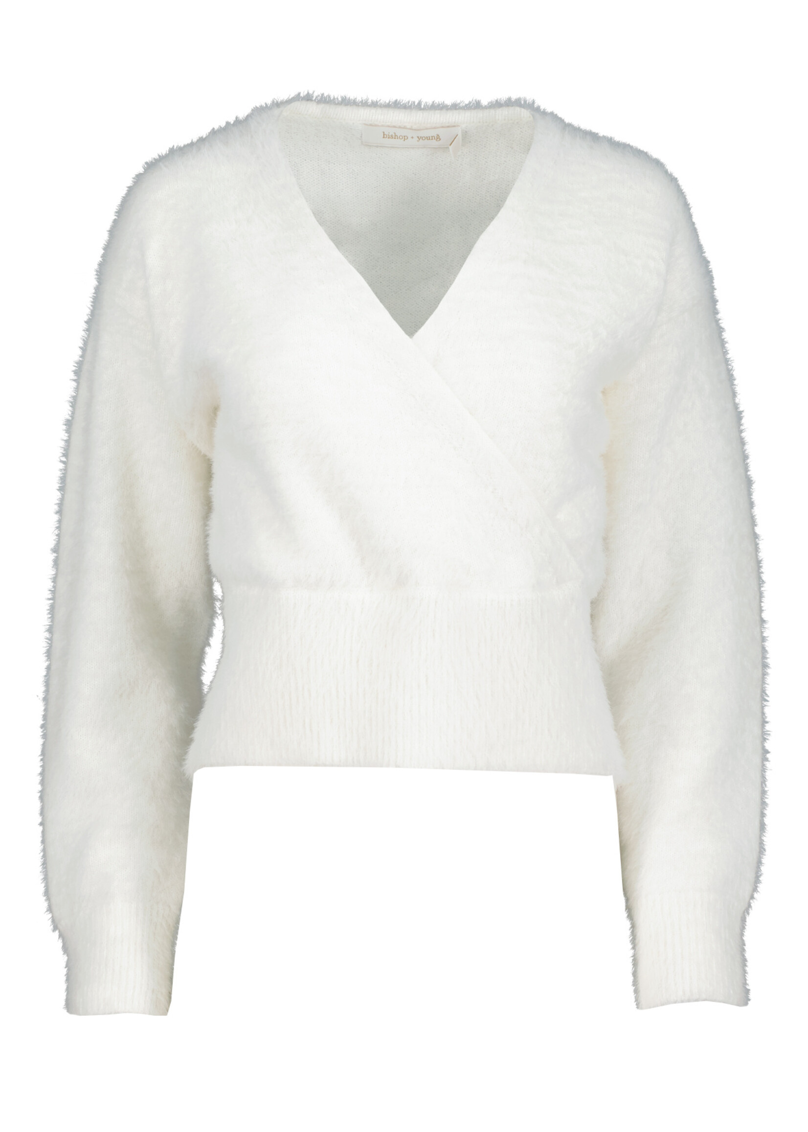 Logan Mohair V-Neck Sweater White