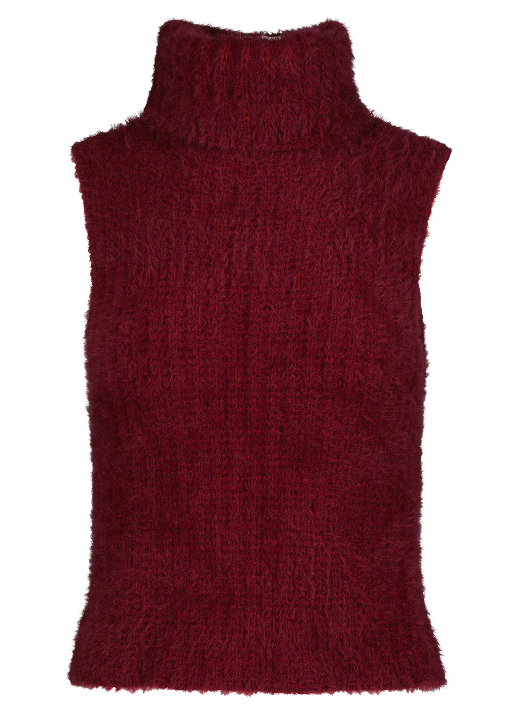 Colette Sleeveless Turtleneck Scarlet
