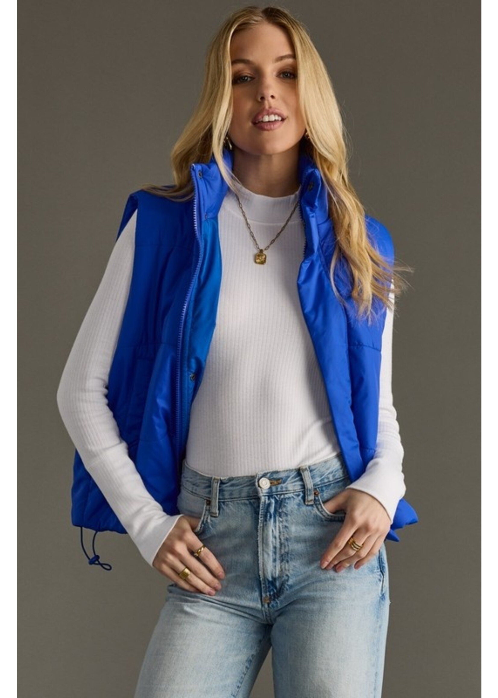 Panache Apparel Co. Cropped Puffer Vest