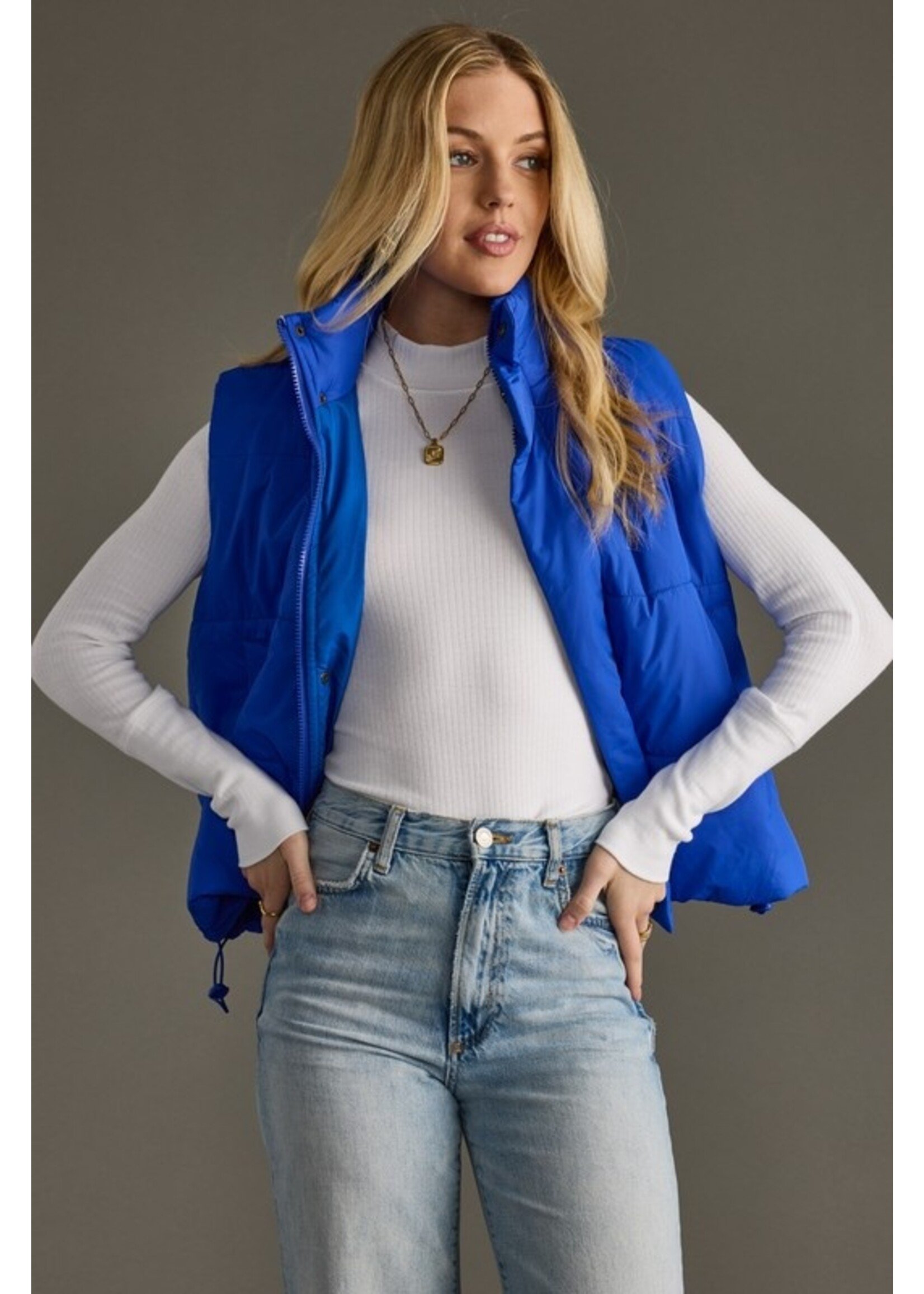 Panache Apparel Co. Cropped Puffer Vest