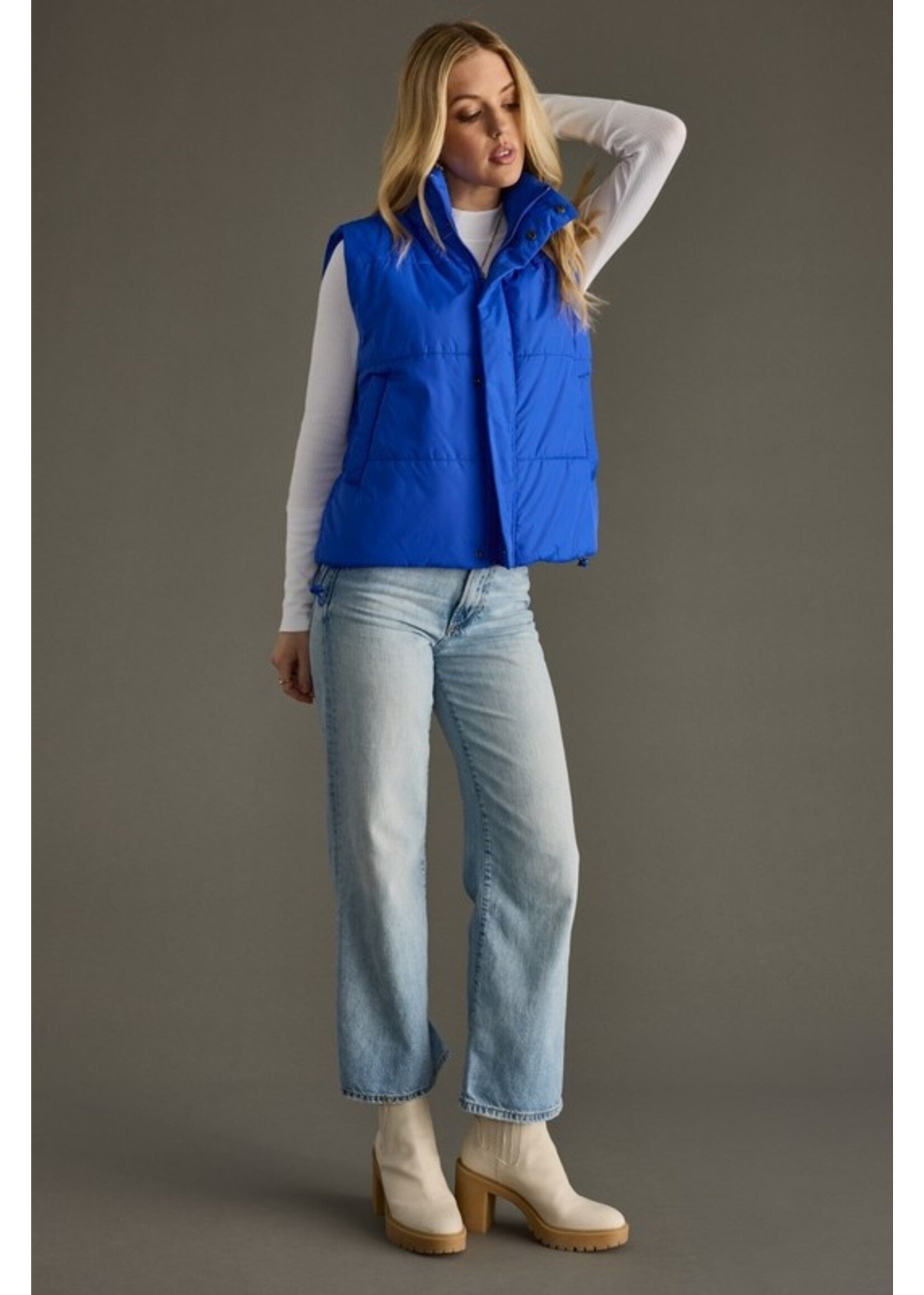 Panache Apparel Co. Cropped Puffer Vest