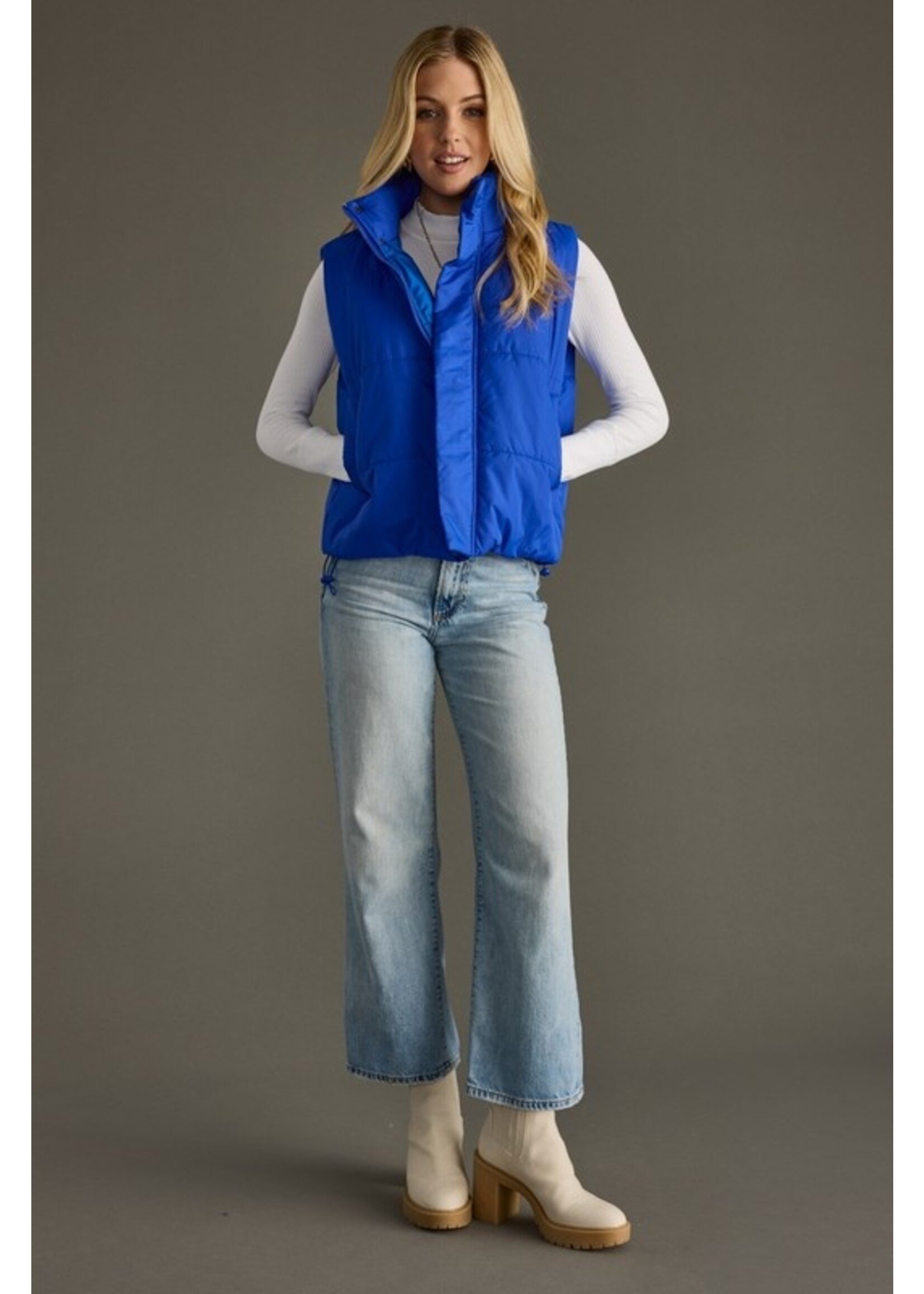 Panache Apparel Co. Cropped Puffer Vest