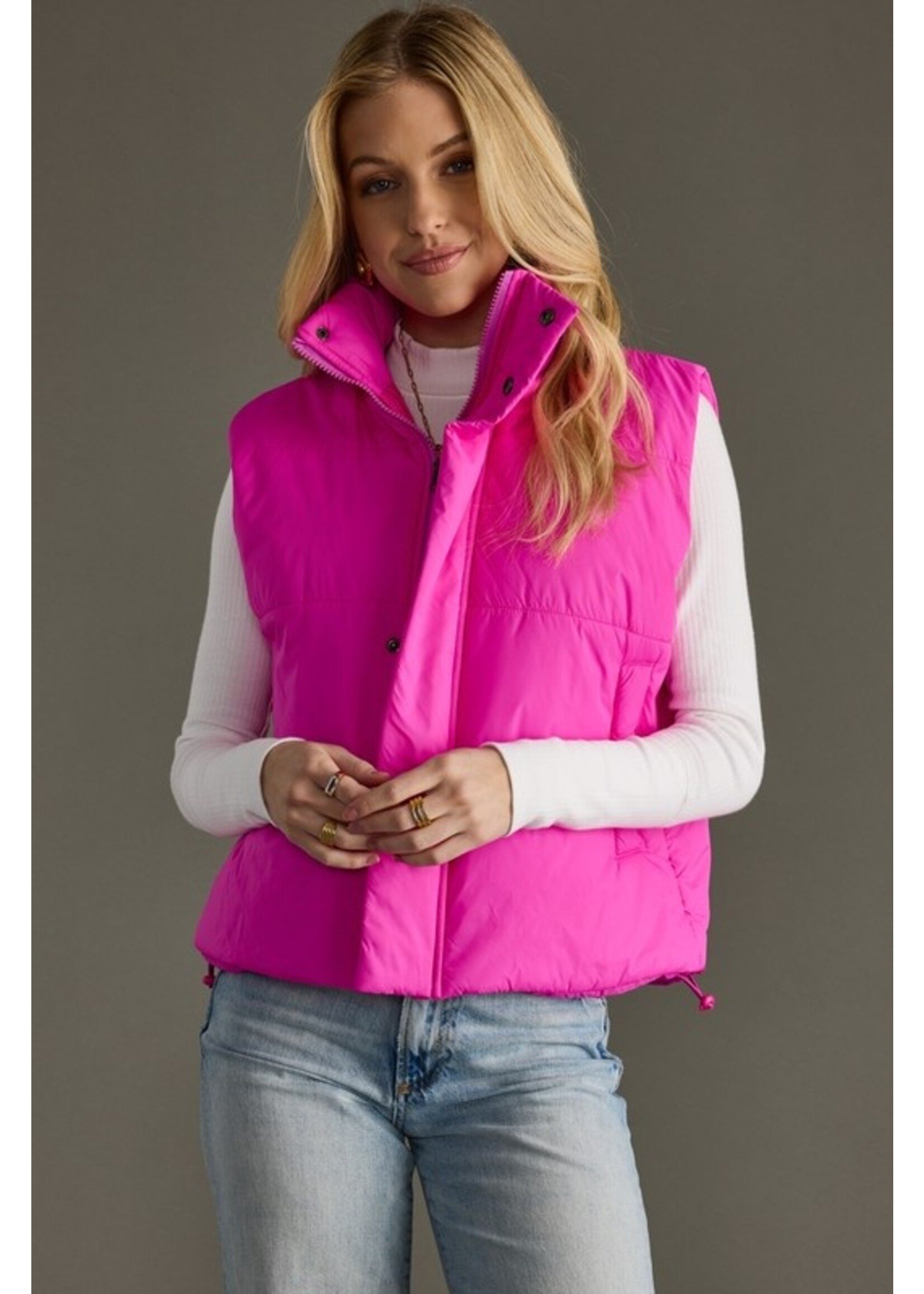 Panache Apparel Co. Cropped Puffer Vest