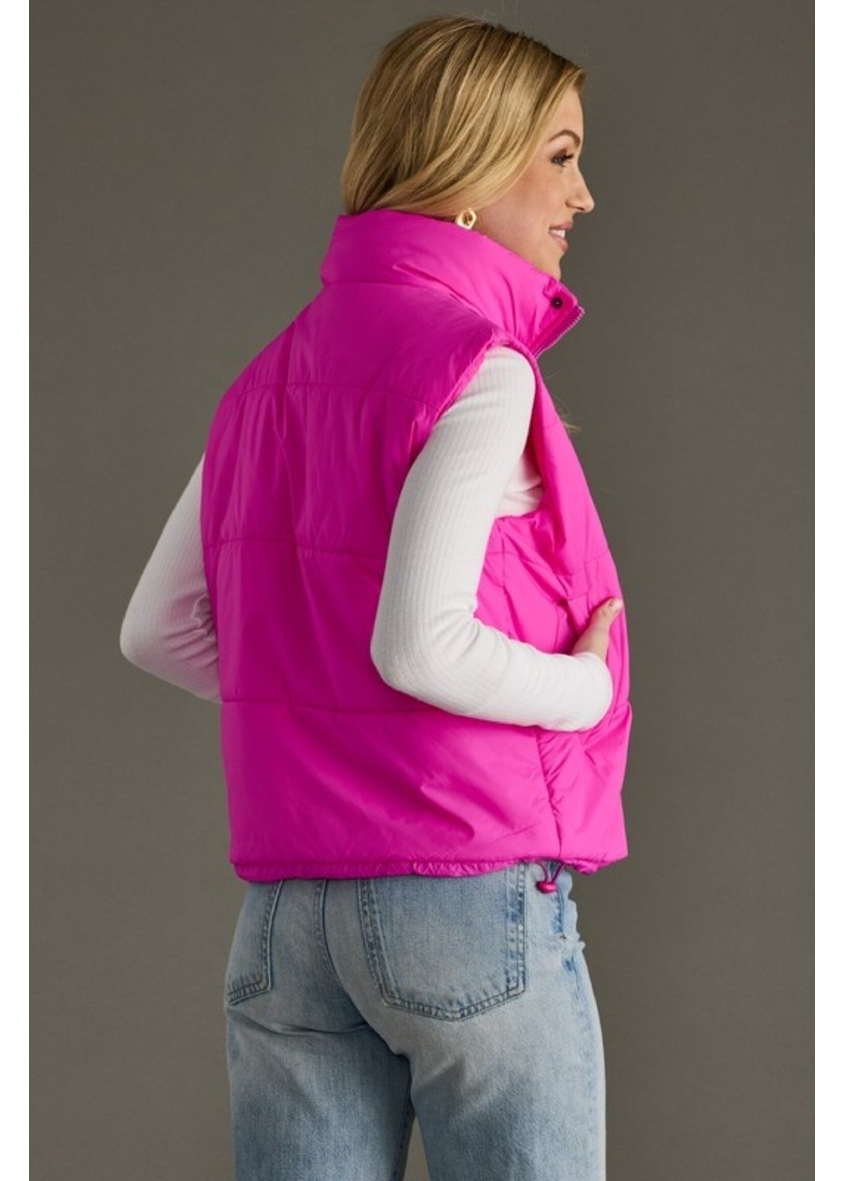 Panache Apparel Co. Cropped Puffer Vest