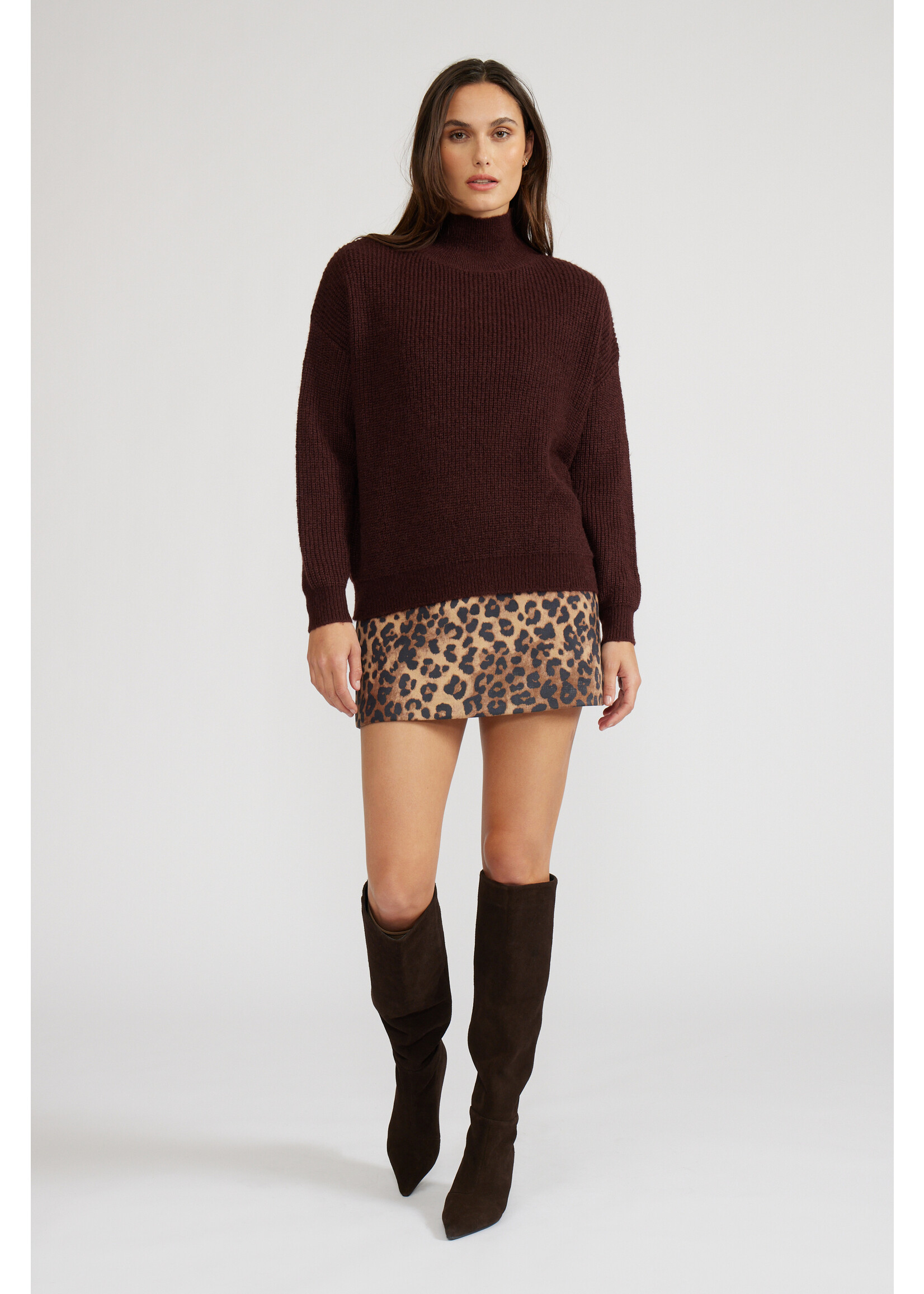 Sicily Animal Mini Skirt Leopard