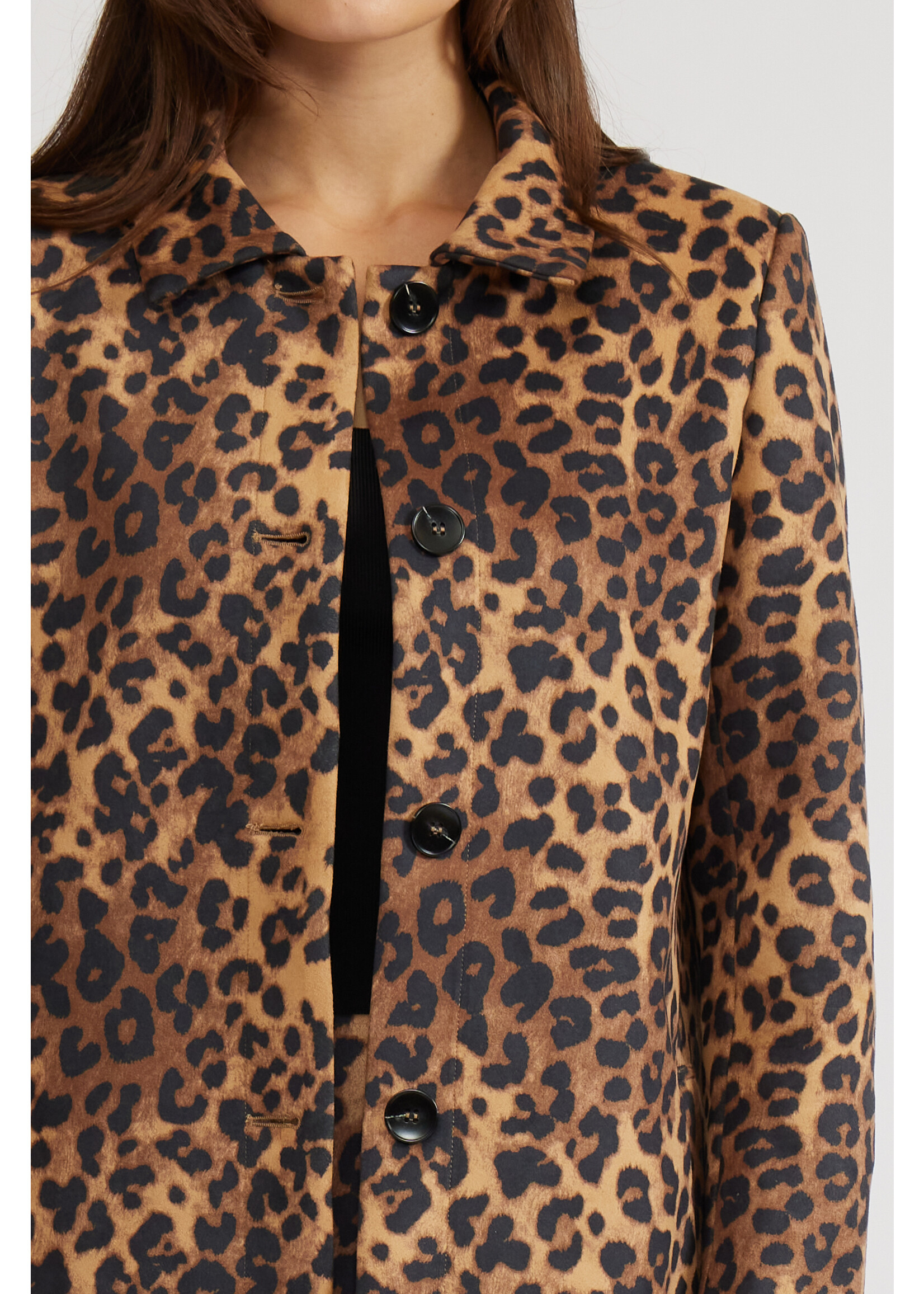 Sharon Animal Print Coat Leopard