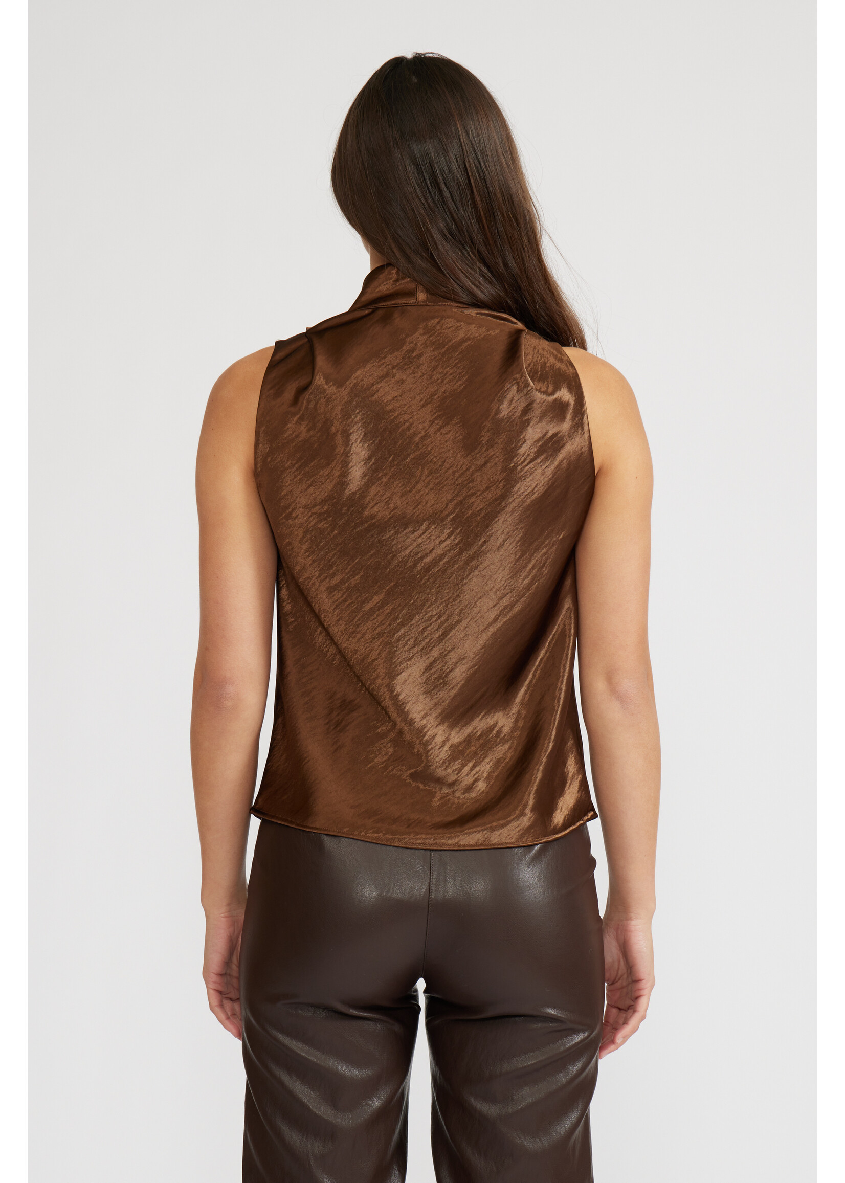 Dorothy Satin Top Bronze
