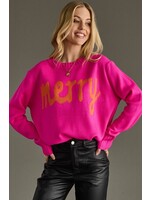 Panache Apparel Co. Merry Sweater Hot Pink