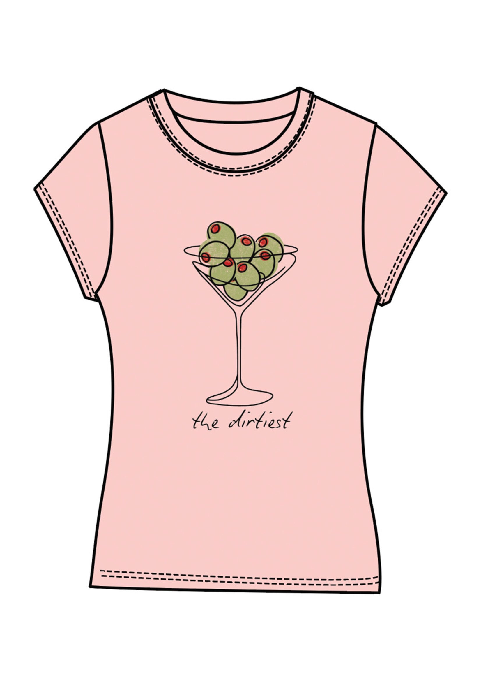 All Us The Dirtiest Babe Tee Pink