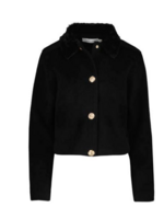 Lily Fur Collar Jacket Black