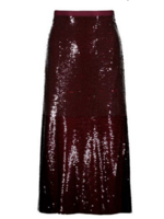 Sublime Slip Sequin Skirt Scarlet