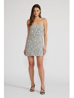 Maureen Tweed Strapless Dress Grey