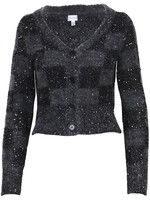 Glenn Sequined Cardigan Dark Grey