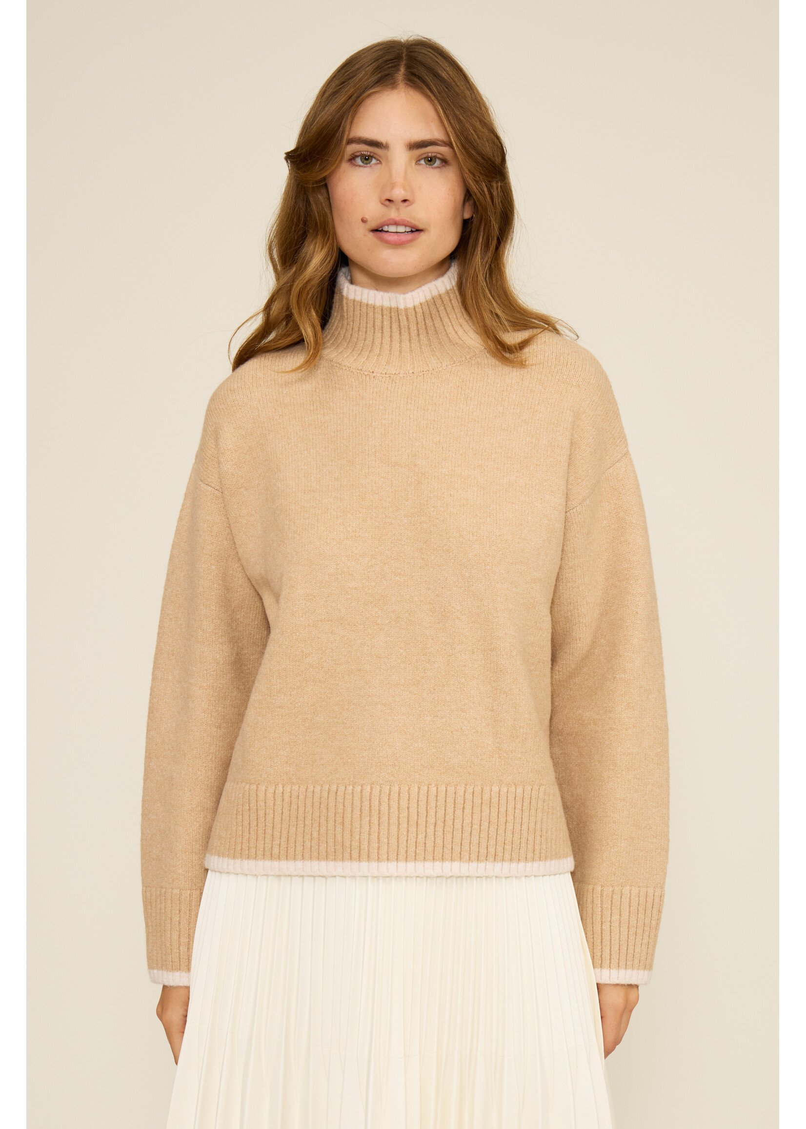 Rey Turtleneck Sweater Beige