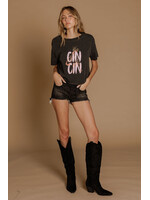 All Us Cin Cin Wide Boy Tee Vintage Black