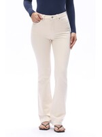 Elowen Mid Rise Bootcut Off White
