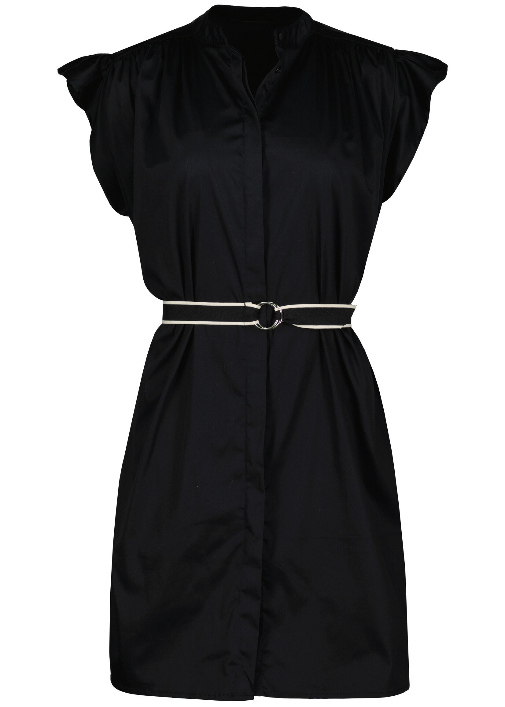 Mallorca Flutter Sleeve Mini Dress Black