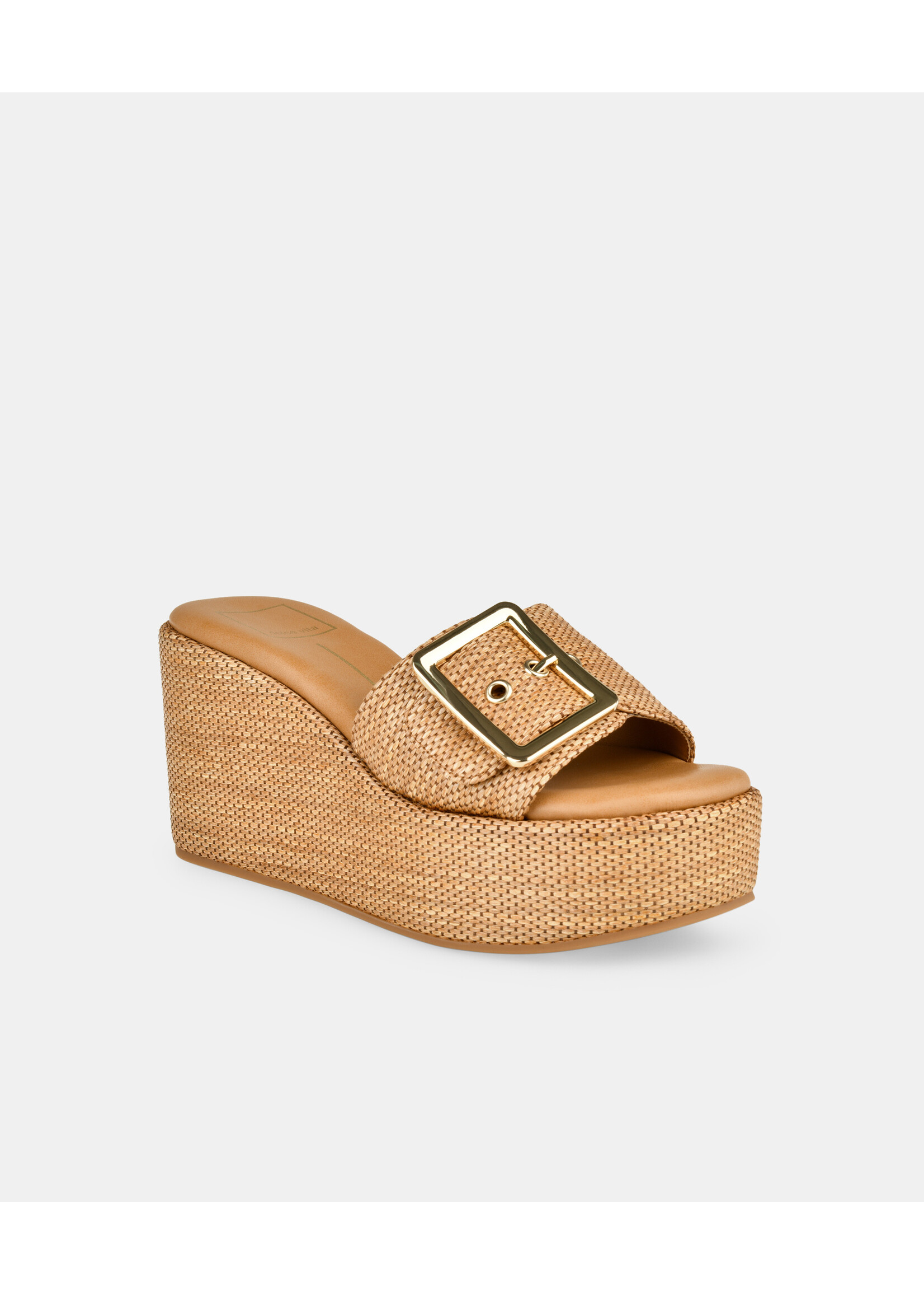 Jilian Platform Sandal Mocha Raffia