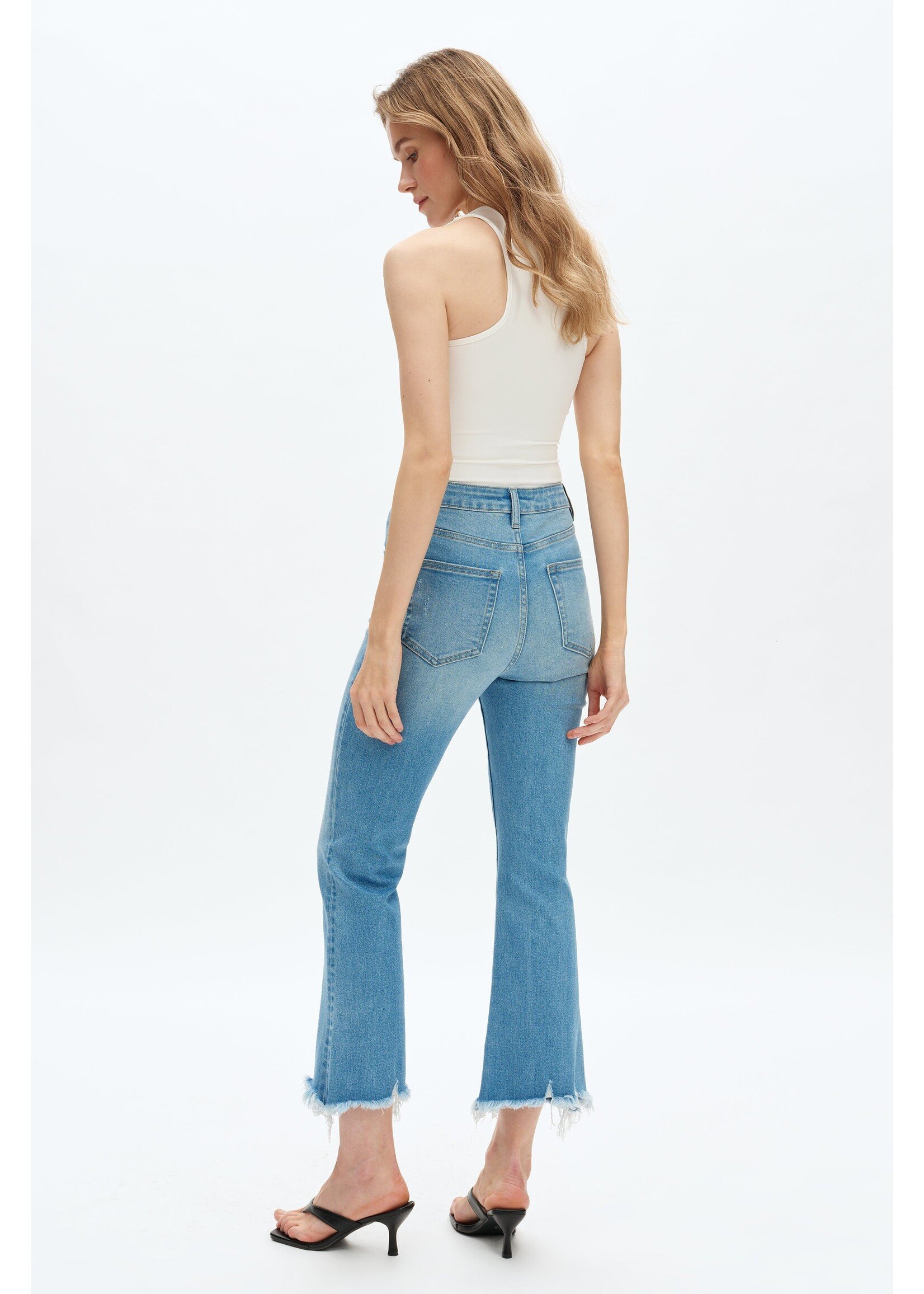 Patty High Rise Flare Light Blue