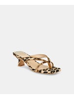 Brevel Raffia Kitten Heel Leopard