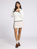 Avila Contrast Hem Sweater White
