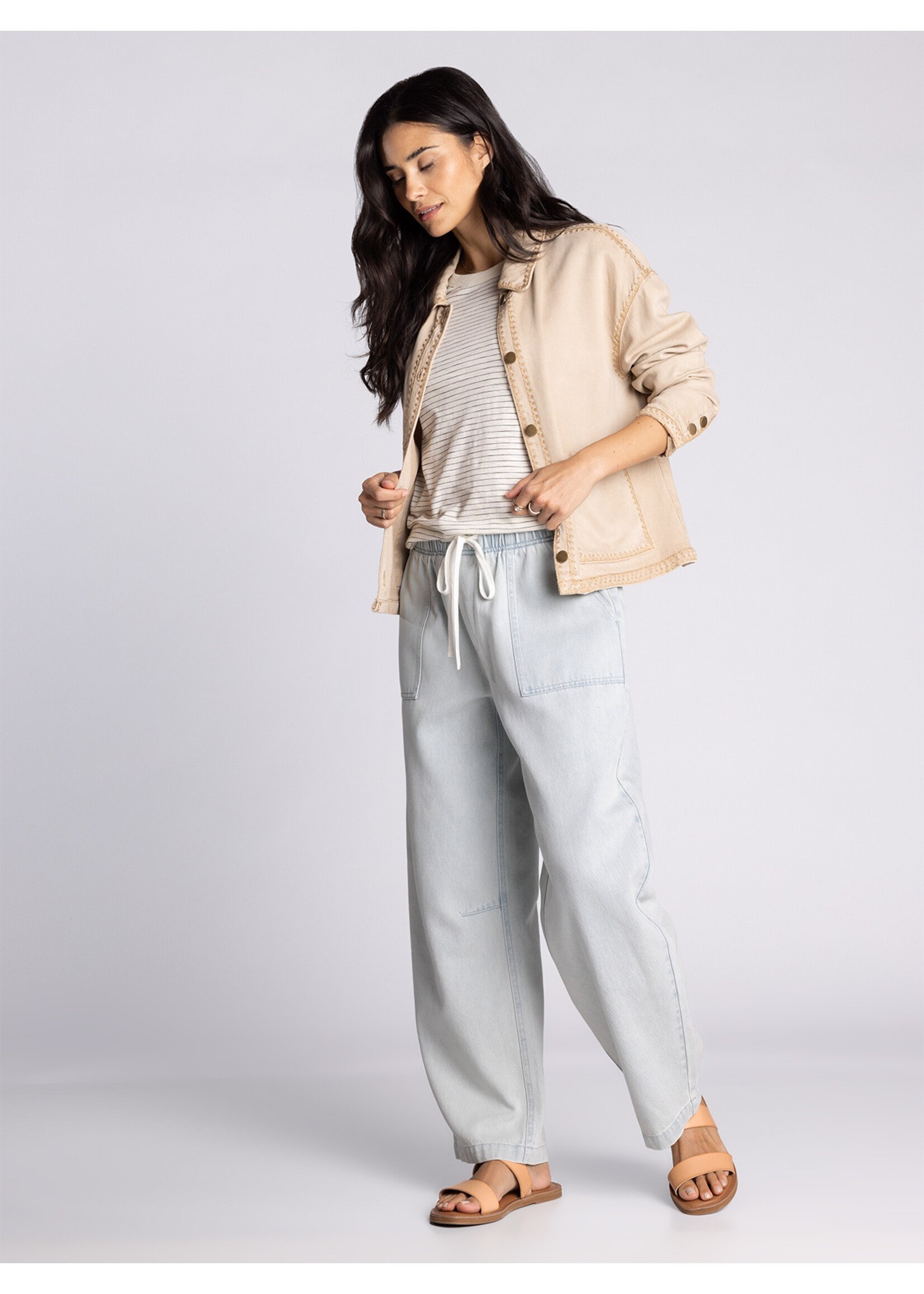 Justice Barn Twill Jacket Brown