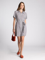 Caleis Gingham Mini Dress Black