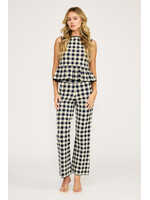 Monette Knit Gingham Pant