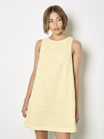 Sunflower Embroidered Mini Dress Yellow