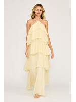 Emery Ruffle Maxi Dress Yellow