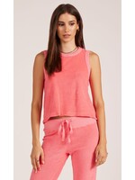 Raw Edge Muscle Terry Tank Camelia