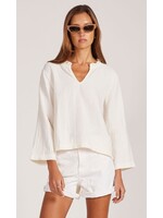 3/4 Sleeve Shell Top Linen