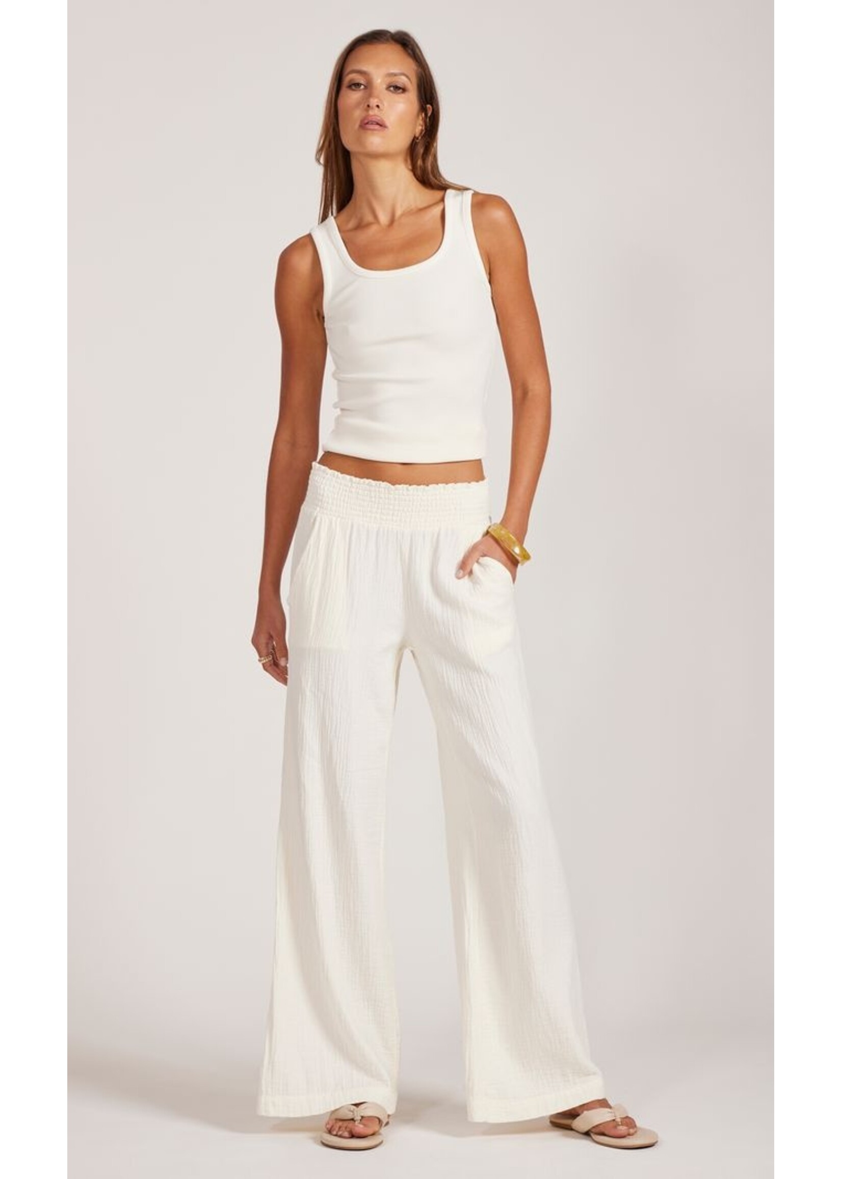 Wide Leg Beach Pant Linen