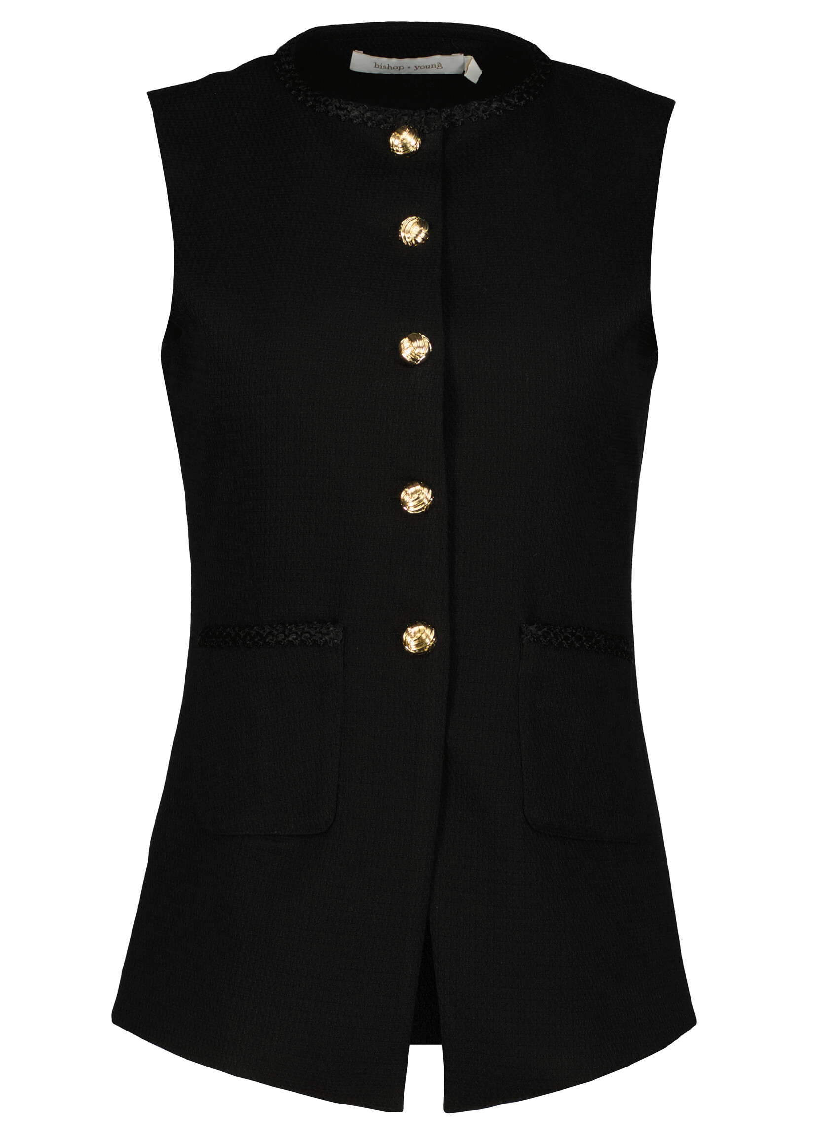 Regent Sleeveless Jacket Black