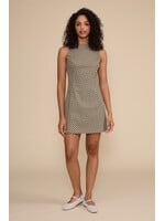 Halle Polka Dot Mini Dress Olive/Cream