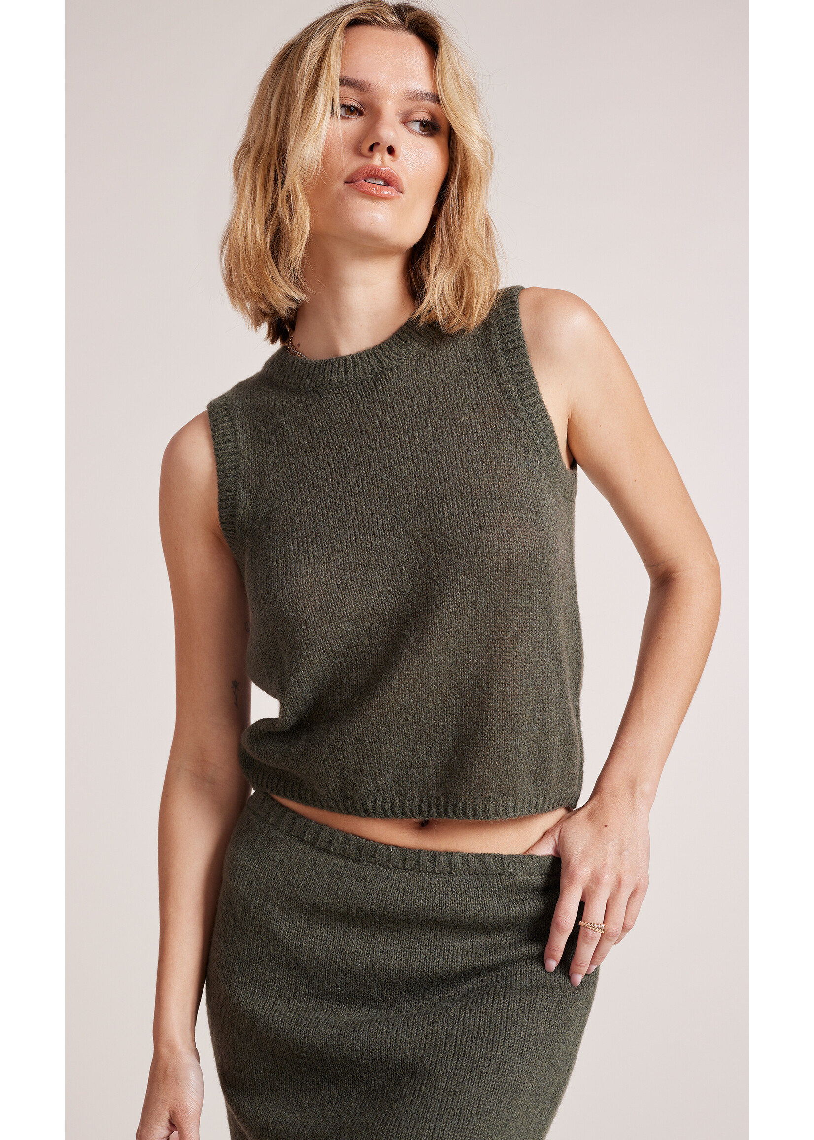 Blair Sleeveless Knit Top Troops
