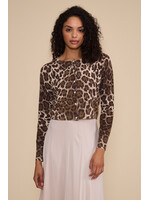 Ilana Leopard Cardigan Brown