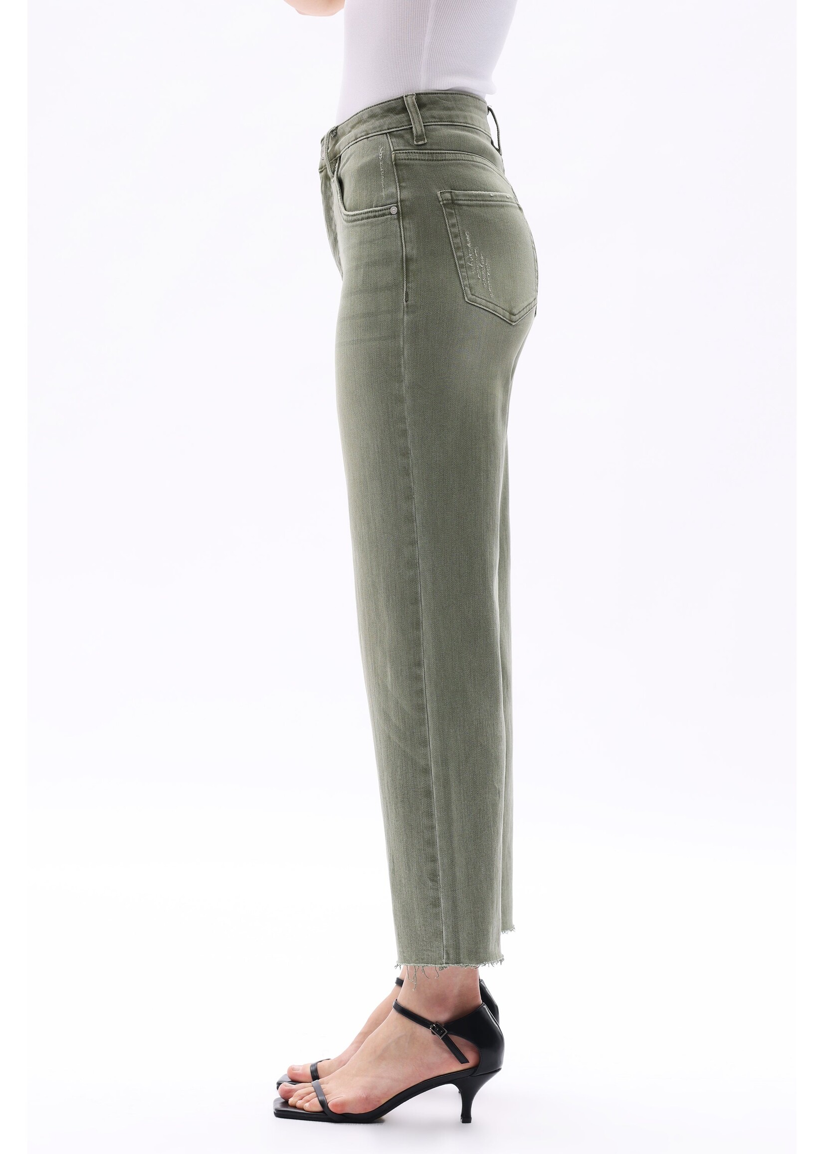 Ivy High Rise Wide Leg Green