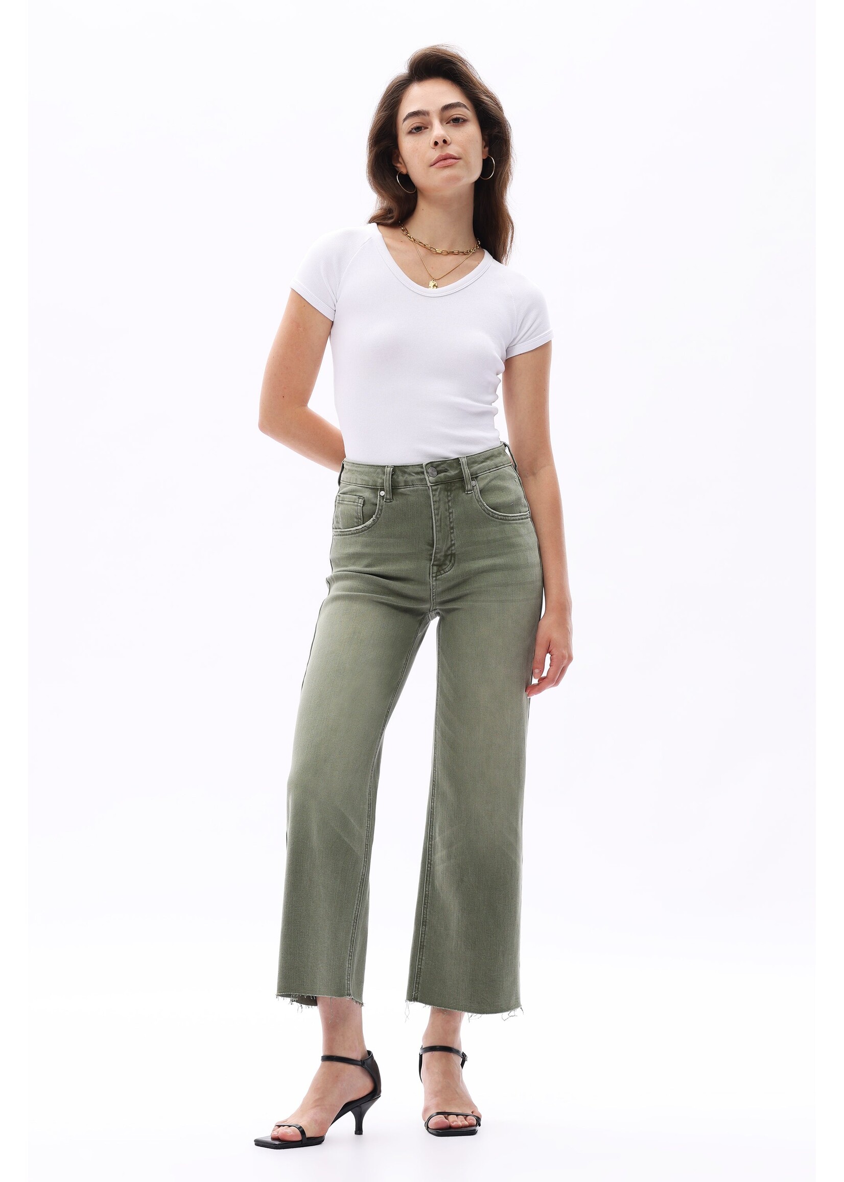 Ivy High Rise Wide Leg Green
