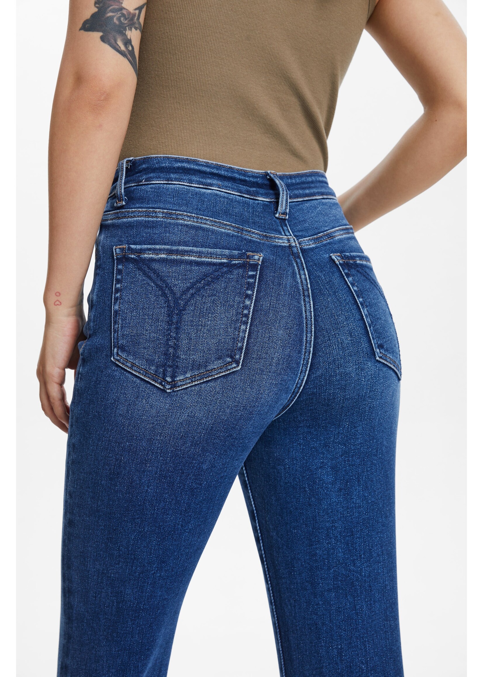 Jenna High Rise Flare Jean Starlight
