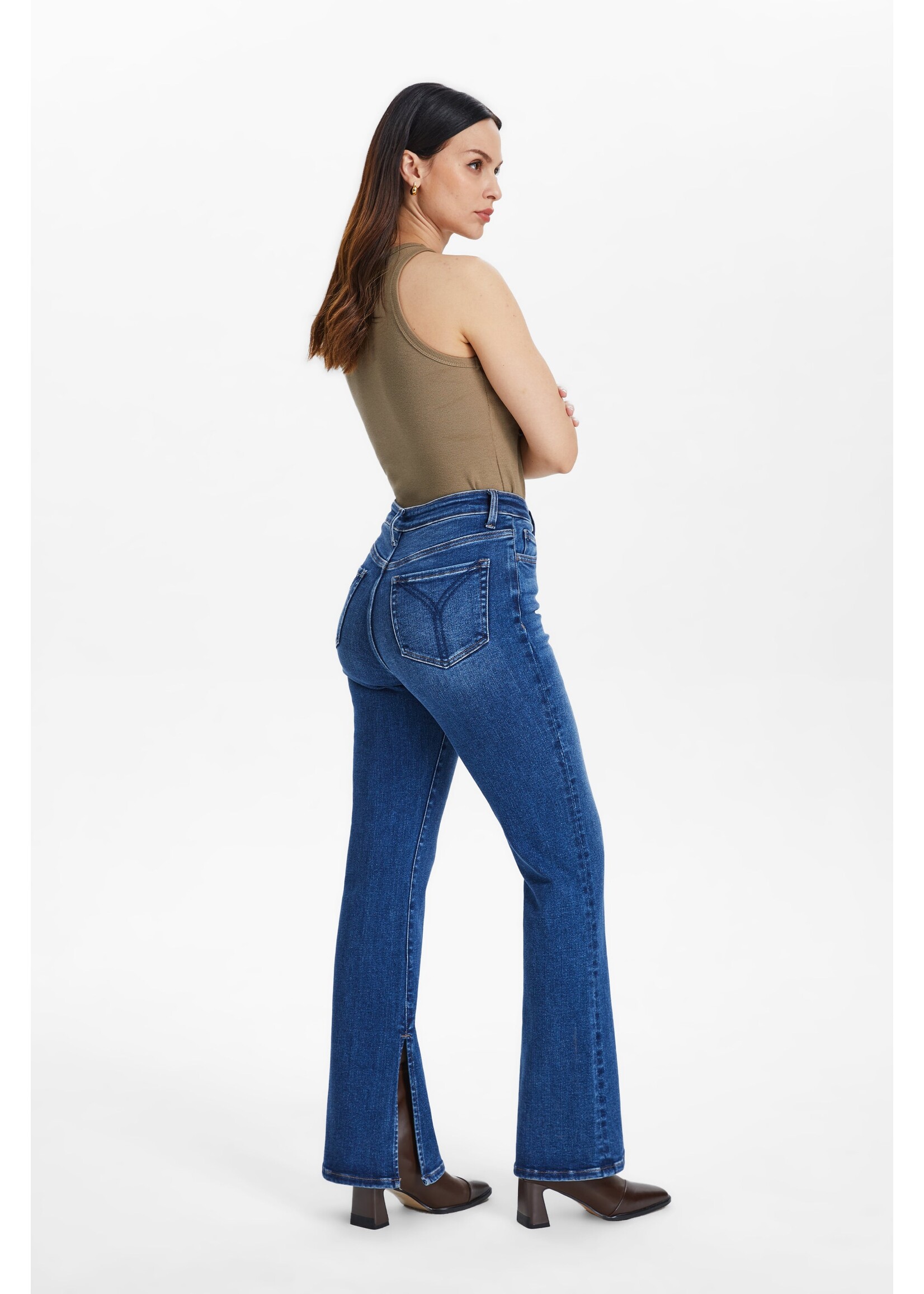 Jenna High Rise Flare Jean Starlight
