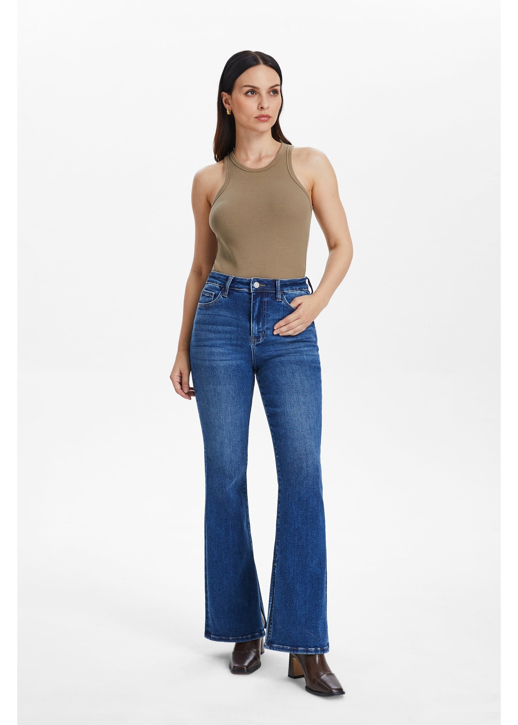 Jenna High Rise Flare Jean Starlight