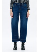 Brooke Mid Rise Barrel Leg Jean